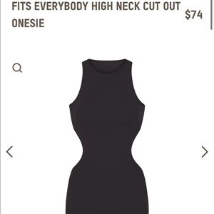 Everybody fits high neck cut out onesie. Nwt. Accepting offers :)